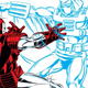 Ghost’s debut on the cover of Iron Man #219. Cover art by Bob Layton